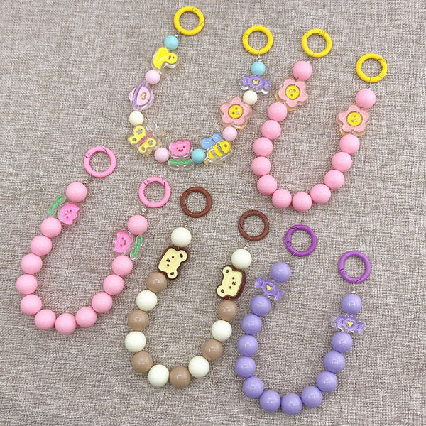 【Number 39】Acrylic candy color Hand Beaded mobile phone chain