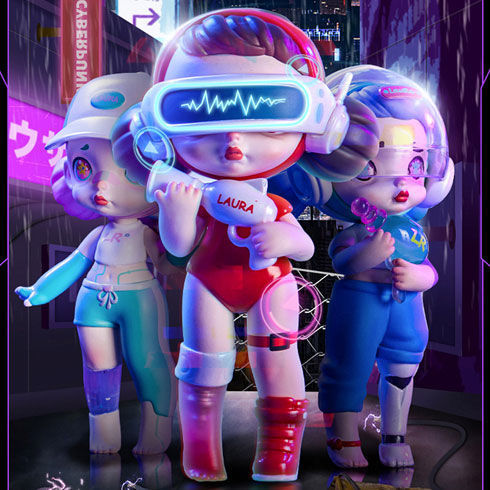 【Number 29】Laura Cyberpunk Wind Fifth Generation Laura Ornament Girl  Play Doll Gift For Use 15 Years Old Or Above